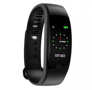 Others - F64智慧手環心率血氧監測運動計步手錶睡眠相容IOS安卓通用（黑色）