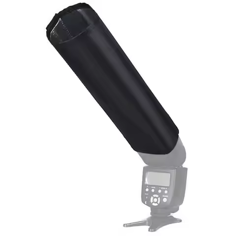 Universal Photo Flash Light Diffuser Foldable Reflector Snoot beam Softbox Bender Tube for Canon Nik