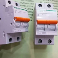 MCB 2P domae schneider 2 pole 2P 4A 6A / 10A / 16 Ampere