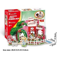 3D PUZZLE P626H FLOWER SHOP SHOPPING ST