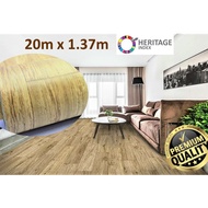 Tikar Getah 20m x 1.37m (4.5 kaki) PVC Vinyl Carpet Flooring Rug Mat Home Decor Canopy Karpet Velvet Toto Khemah Kanopi