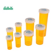 [G&X] 5Pcs Plastic Medicine Pill Bottles With Child Resistant Caps Medicine Containers Travel Pill V
