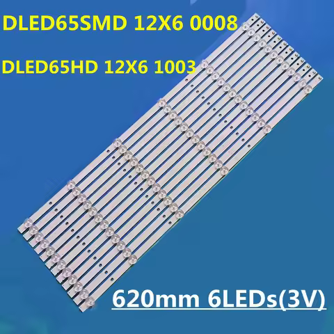 100% New 3VLED Backlight Strip DLED65HD 12X6 1003 E177671B/PEC BPM2V0 1733 DLED65SMD 12X6 0008 For S