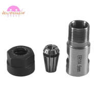 Er11 5Mm Motor Shaft Collet Chuck Spindle Extension Rod Inner + Er11 Spring Collet For Cnc Milling M