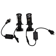 2PCS/Set H4 9003 Hi/Lo Beam LED Projector Lens Bulbs Automobile Lamp 8000LM Focused Light Y6