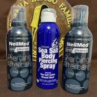 Neilmed Set of 2 (177ml) & H2Ocean 1 ( 177ml) sea salt spray for earrings.