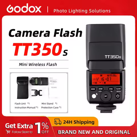 Godox TT350s TTL Camera Flash 1/8000s High-speed 2.4G HSS Wireless Speedlite Flash for Sony Nikon Ca