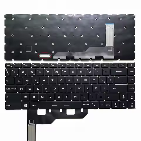 GP66 Spanish Per-key RGB Backlit Keyboard for MSI GP66 Leopard 10UG 10UH 11UE 11UG 11UH,Vector 12UGS