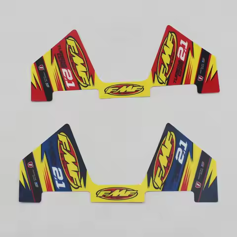 FMF Sticker 2T Motorcycle Exhaust Muffler Pipe Decals Waterproof (29cm X 12cm) Universal for Motorbi
