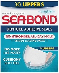 SEA-BOND Denture Adhesive Seals Uppers Original, 30 Each (Pack of 8)
