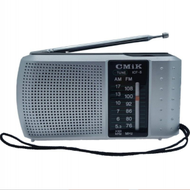 全城熱賣 - 便攜式AM/FM老年人調頻多波段迷你指針式半導體收音機（銀灰色 12.1*3.3*7.0cm）