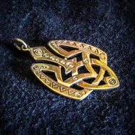 Ukrainian brass trident necklace pendant,ukrainian emblem tryzub,Vintage tryzub