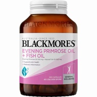 Blackmores Evening Primrose Oil + Fish Oil 100 Australian Capsules - Improves Hormones, Hair, Nails