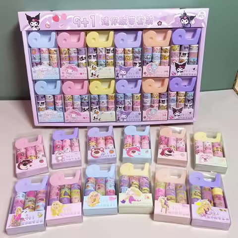 Sanrio Kuromi My Melody Sticker Roll Handmade Accessories Tape Paper Glue Gift Melody Bronzing Stick