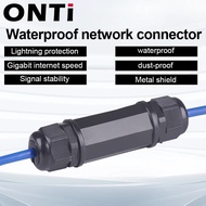 HUI RJ45 waterproof Connector IP67 Ethernet Network Cable Connector Double Head Adapter Coupler Exte