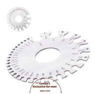 CYMX Round Wire Gauge, Round Dual Sided Design Stainless Steel Thickness Gauge, Metric and Imperial 