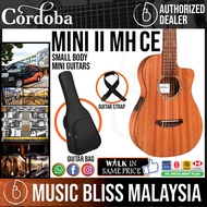 Cordoba Mini II MH-CE - Mahogany Top, Mahogany Back & Sides Nylon-string Acoustic-electric Guitar - 