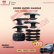 CRV TURBO Outer Handle Tank Cover Package BLACK CARBON 2017UP Car Accessories Door Handle