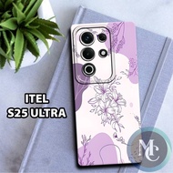 CC34 Flexible rubber softcase for ITEL S25 Ultra/ Flower Motif ITEL S25 Ultra/kesing ITEL S25 Ultra/