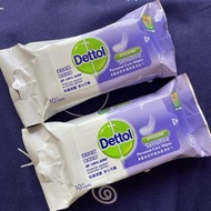 $10/2包 滴露敏感呵護殺菌濕紙巾 10片裝 Dettol hygiene sensitive personal care wipes