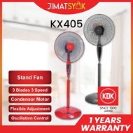 KDK 16" Stand Fan KDK KX405 3 Speed 3 Blades ON/OFF Switch Living Stand Fan Kipas Berdiri Kipas Angi