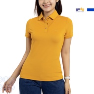 Áo Polo nữ YODY vải mắt chim trẻ trung áo thun có cổ thời trang nữ thoáng khí co giãn APN5434