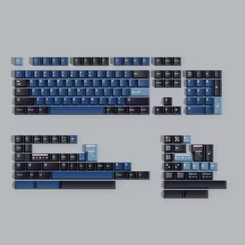 PBT GMK Indigo Keycaps Set English Japanese Keycap Cherry Profile Dye Sublimation Key Cap For MX Swi
