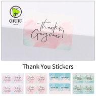 QIUJUU 100PCS Thank You Stickers Party Supplies 4*4cm Gift Gorgeous