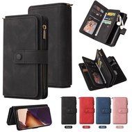 Casing for Samsung Galaxy S23 S22 S24 S25 Ultra S25+ S24 FE Luxury Leather Multifunctional Wallet Ca