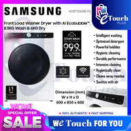 SAMSUNG 8.5KG Washer &amp; 6KG Dryer Front Load with Ai Eco bubble™ / Washing Machine / Mesin Basuh [ WD85T534DBE/FQ ]