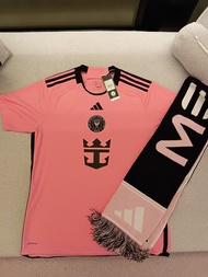 Adidas2024邁阿密國際粉色主場球衣連頸巾(全新)