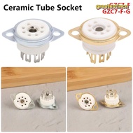 GREAT 1Pcs Ceramic Tube Socket, 7Pin B7G DIY Valve Base,  PCB Mount Tin-Plated GZC7-F GZC7-F-G for E