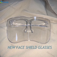 【สี】1/2PCS หน้ากาก Face Shield อะคริลิค Full กะบังหน้าสำหรับป้องกันหน้าเส้นใยแก้วครึ่ง Face Shield ขนาดใหญ่อะคริลิคแว่นตา Eyeshield โปร่งใสป้องกันแว่นตาป้องกันรังสี Uv สำหรับผู้ชายผู้หญิง