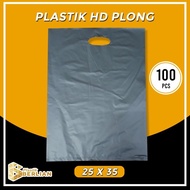 Plastik HD Plong 25 x 35 cm Shopping Bag / Plastik Packing - Silver