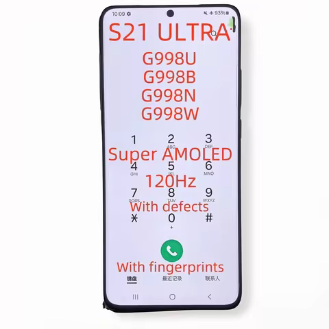 6.8'' Super AMOLED 120Hz For Samsung Galaxy S21 Ultra G998 G998B. G998B/DS G998U G998N 5G LCD Displa