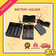 Battery holder /Bateri casing 18650,AA, AAA, 9V,on/off switch, Single, DOUBLE, 1.5v,3v,3.7v,4v,6v,9v