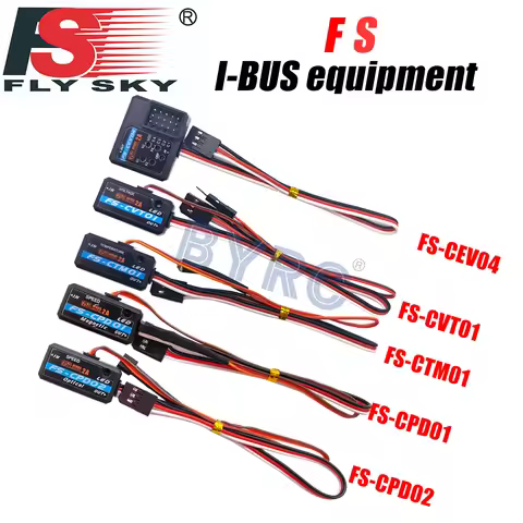 FlySky FS-CPD01 FS-CPD02 FS-CTM01 FS-CEV04 FS-CVT01 Sensor Telemetry Data Module Set for FS i6 i10 i