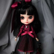 小布 blythe娃衣酒紅色哥特套裝 娃衣blythe