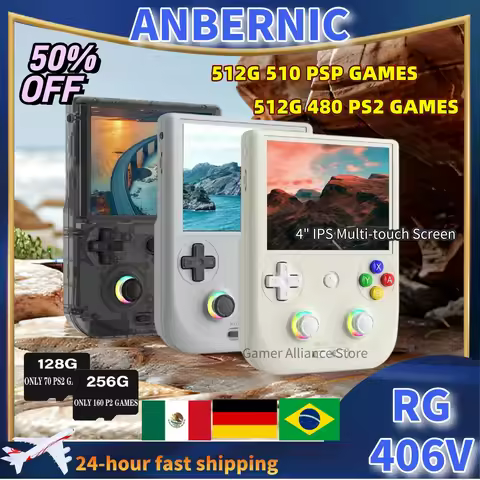ANBERNIC RG406V RG 406V Retro Handheld Game Console Video Game Consoles Android13 4 IPS Multi-touch 