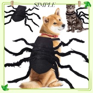SIMPLESHOP Pet Spider Costume, Furry Cloth Cat Dog Cosplay Costume, Gift Idea Small Medium Size Spid