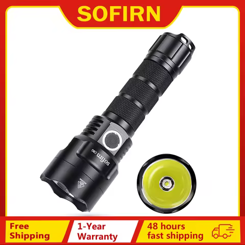 Sofirn C8G Powerful 21700 LED Tactical Flashlight SST40 2000lm 18650 Recharge Battery Torch with ATR