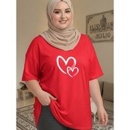 2X555 T Shirt Baju Perempuan Style Tshirt Woman XL-5XL   Plus Size Seluar Korean Style Wanita Clothe
