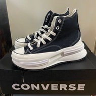 全新 Converse Run Star Legacy CX Hi 高筒 黑色厚底帆布鞋 尺寸24.5cm