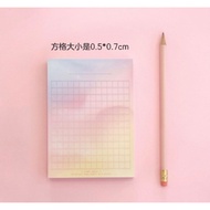 กระดาษโน๊ต แผ่นยักษ์ สีรุ้ง จากเกาหลี Pinky Holic จดบันทึก Letter pad กันลืม บรรจุ 100 แผ่น สวยสุดๆ Made in Korea