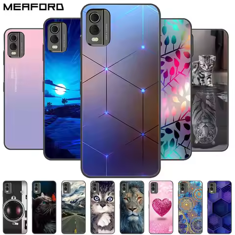 For Nokia C32 Case Shockproof Soft silicone TPU Back Cover For Nokia C32 C 32 Phone Cases NokiaC32 C