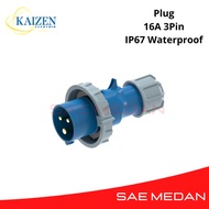 Industrial Plug 3Pole 16A 0132 Waterproof IP67 3Pin 3P