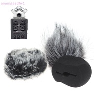 amongasdfw1 1Pc Foam Mic Wind Cover Furry Windscreen Muff For ZOOM H5 H6 Recorder Microphone new