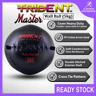 Trident Master Premium Wall Ball 5kg Exercise Ball Gym Ball Soft Medicine Ball Weighted Slam Wall Ba