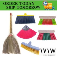 Broom /Nylon Soft Broom /Penyapu Lantai Lembut /Hard Nylon Broom With Handle /Broom Plastic /Dust Pa