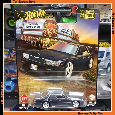 Hot Wheels Premium 2025 Boulevard Hotwheels Children Toys 1/64 Car Model Nissan Laurel C33 Collectib